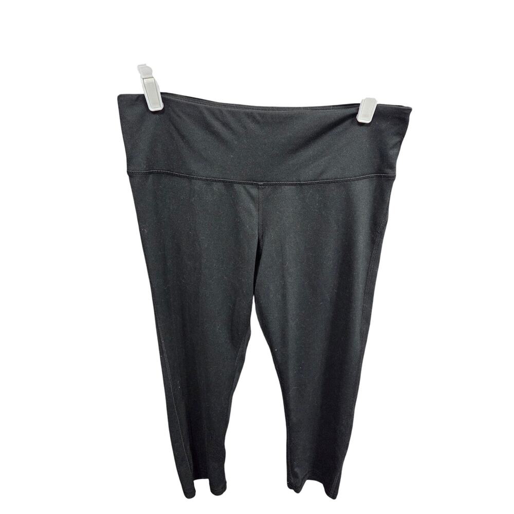 Black Cropped Leggings - Champion - L